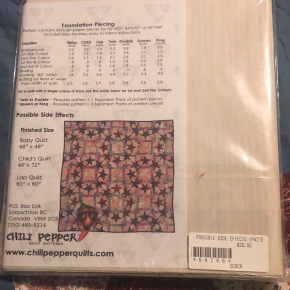 Chili Pepper- Quilt Patterns - Picture 2 of 4